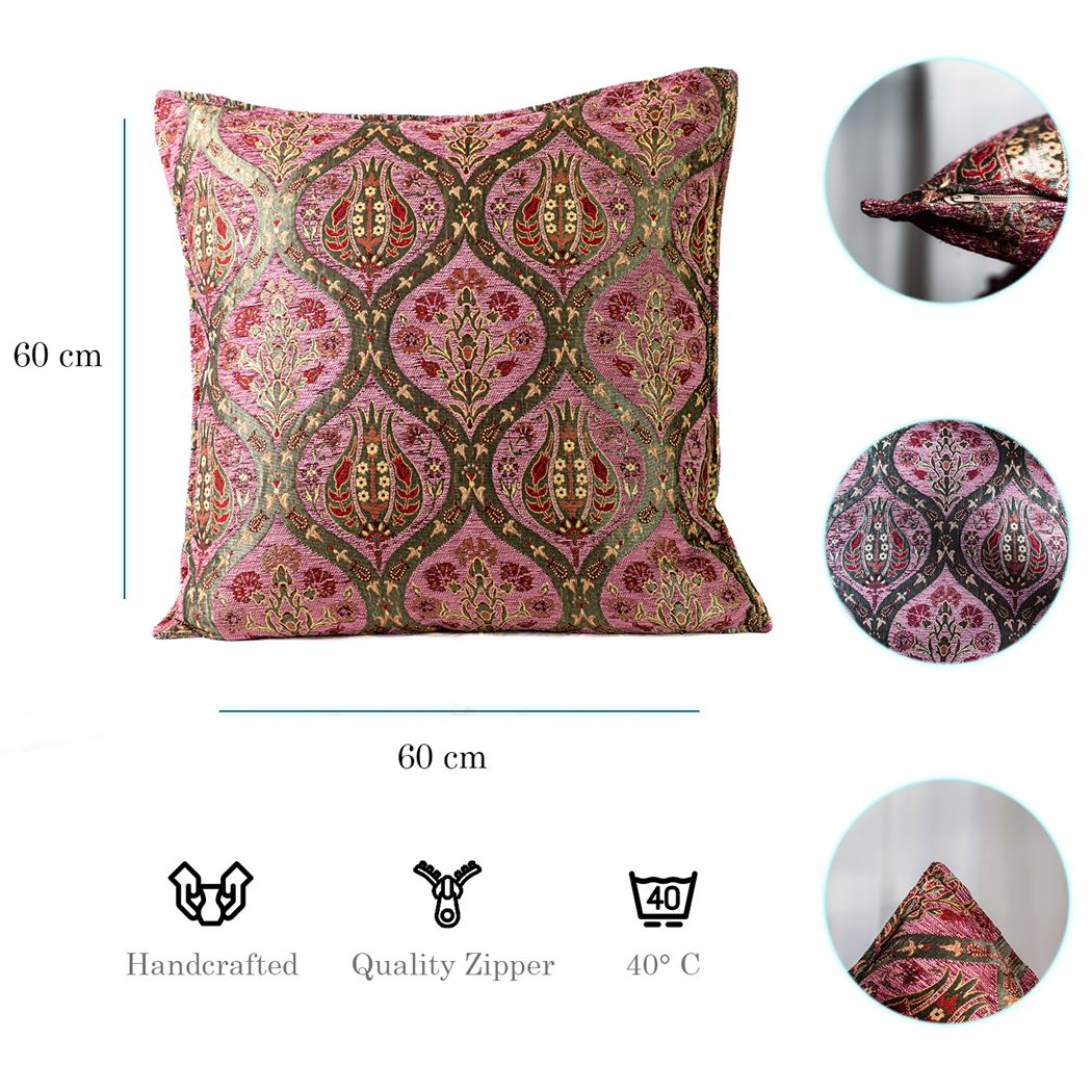 Kissenbezüge mit Paisley Muster – Rosa | Aga&