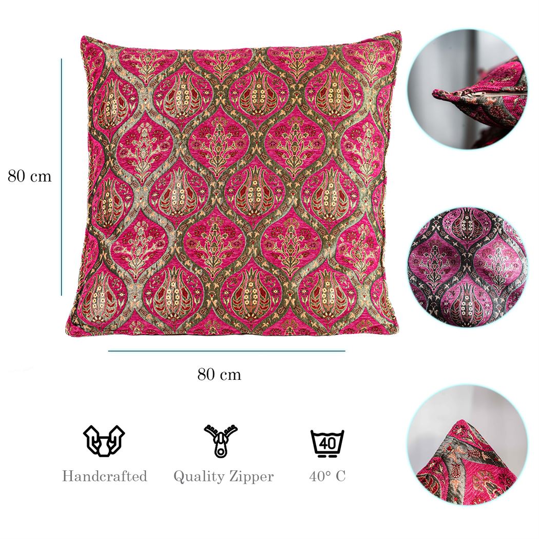 Kissenbezüge mit Paisley Muster – Pink | Aga&