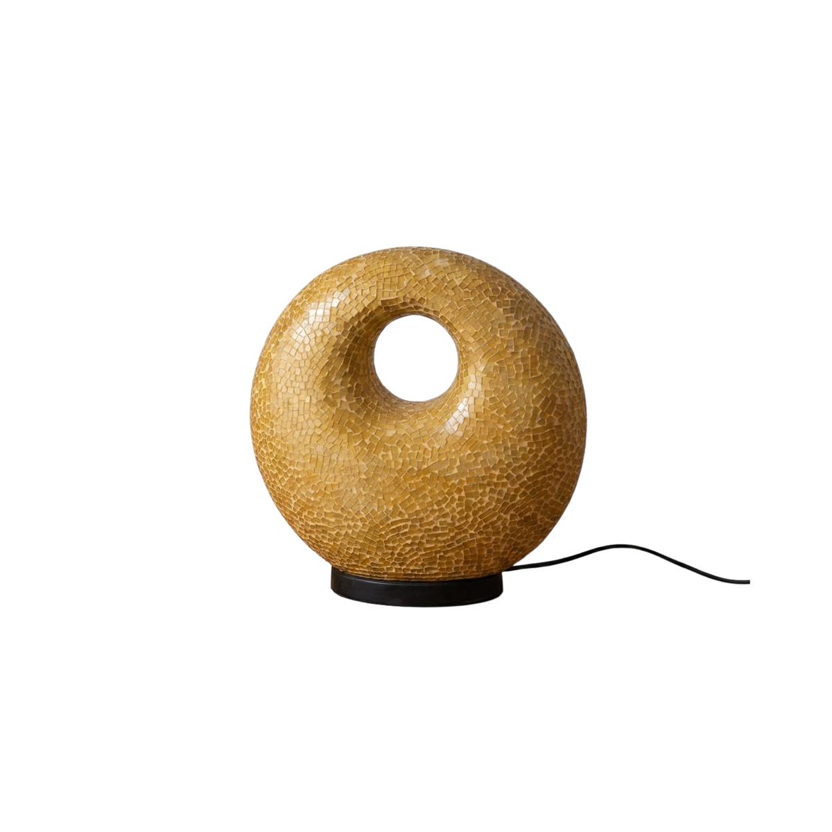 Mosaiklampe in Donut-Form