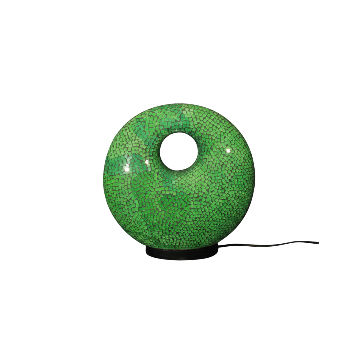 Mosaiklampe in Donut-Form