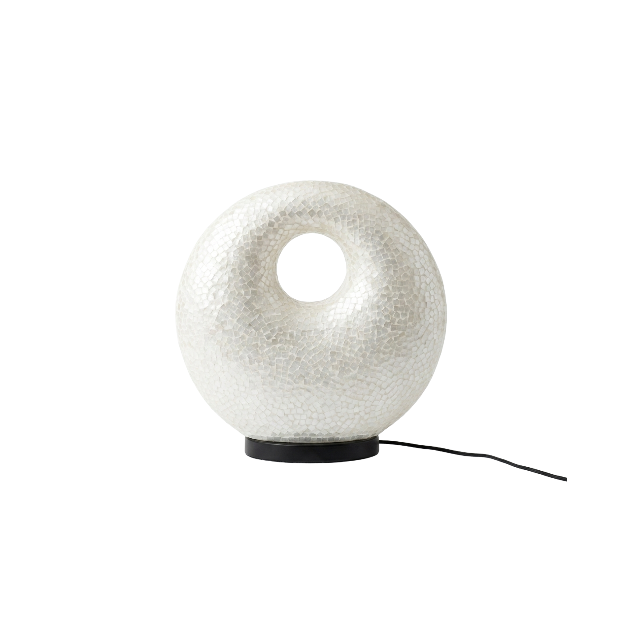 Mosaiklampe in Donut-Form