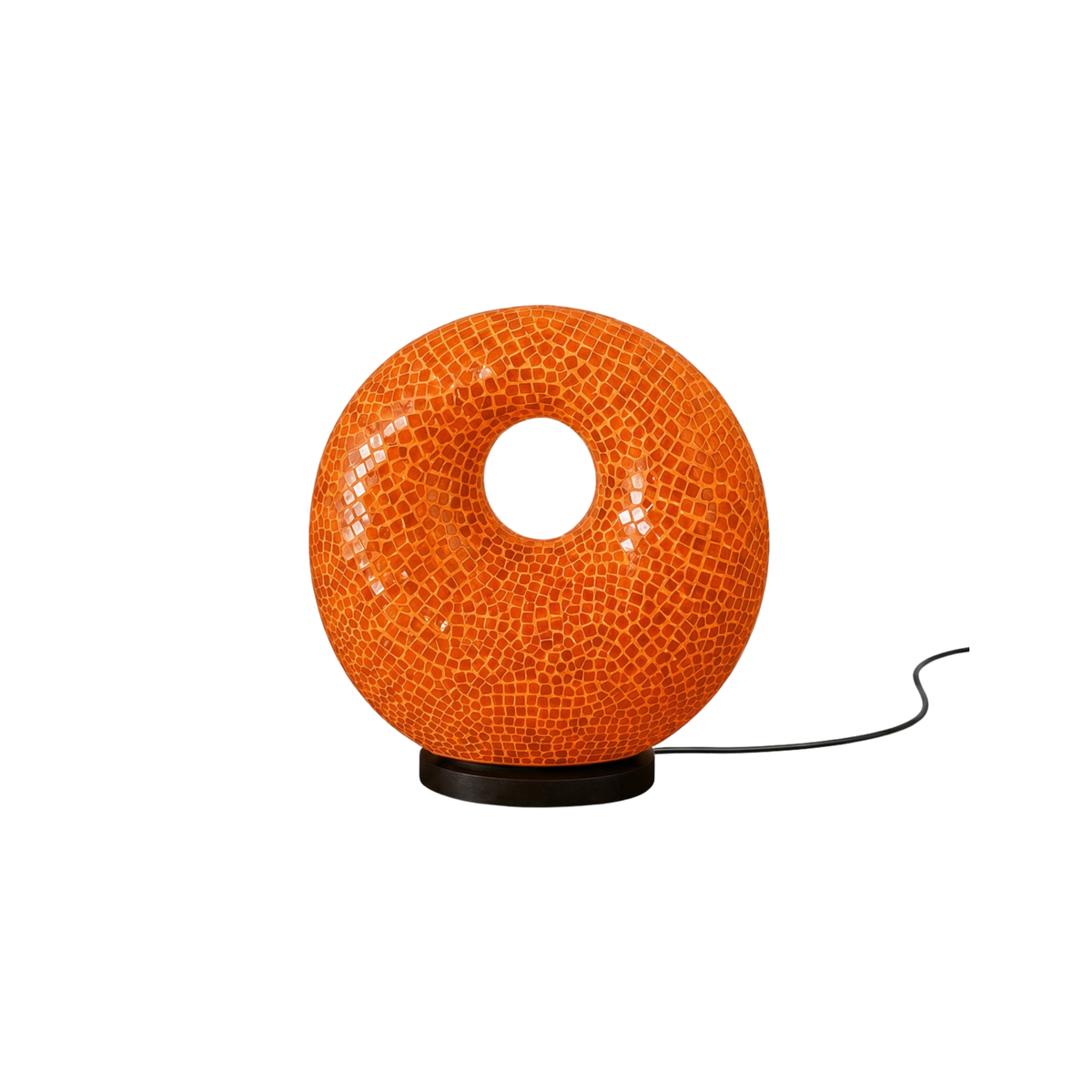 Mosaiklampe in Donut-Form