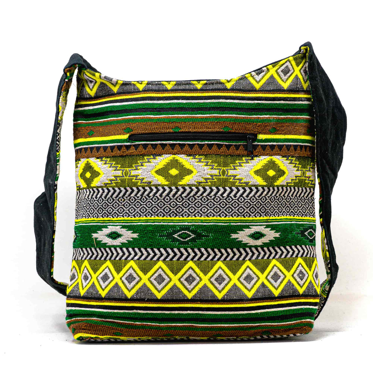 Aga’s Own Boho Umhängetasche - Festival Crossbody Handtasche für Damen, Ethnisch Baumwollschultertasche | Perfekt für Strandausflüge