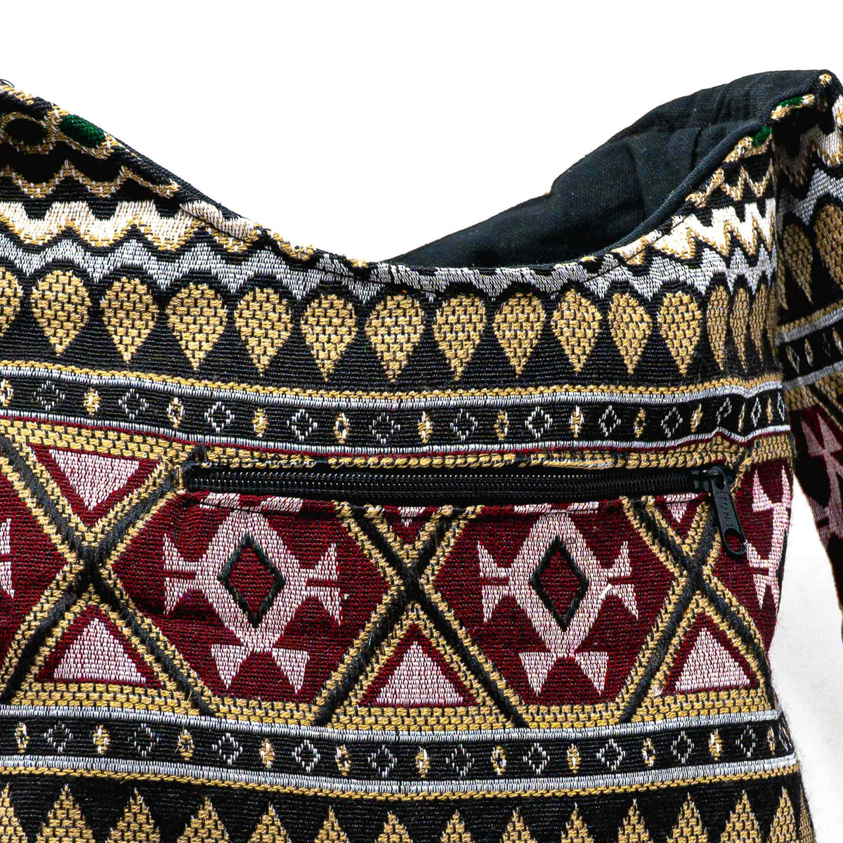 Aga’s Own Boho Umhängetasche - Festival Crossbody Handtasche für Damen, Ethnisch Baumwollschultertasche | Perfekt für Strandausflüge