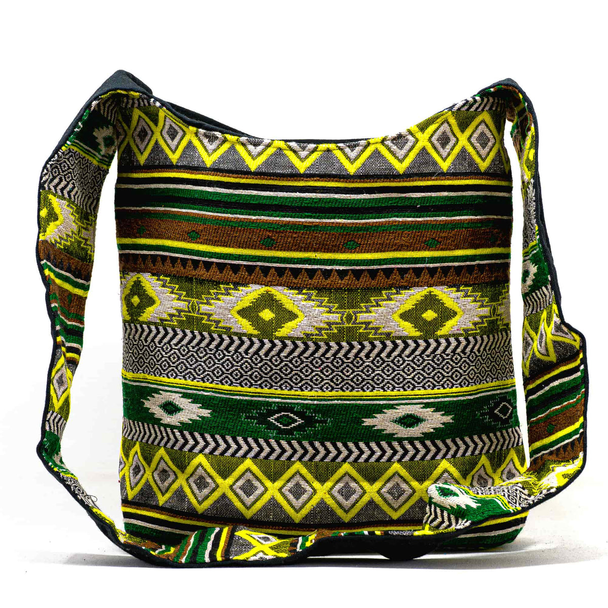 Aga’s Own Boho Umhängetasche - Festival Crossbody Handtasche für Damen, Ethnisch Baumwollschultertasche | Perfekt für Strandausflüge