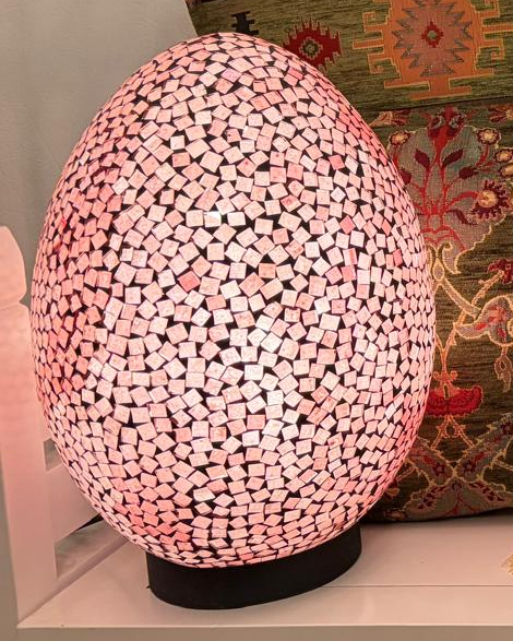 Mosaik-Tischlampe | Ei-Form | Verschiedene Größen