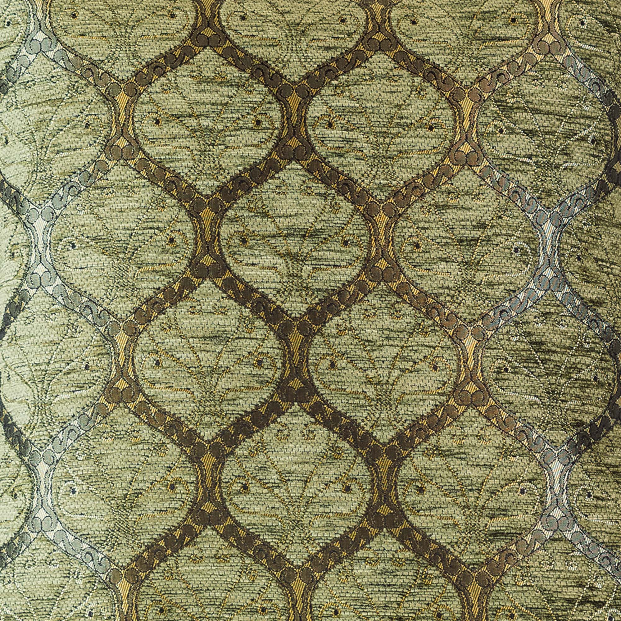 Scroll-Gitter Kissenbezug – 40 × 40 cm