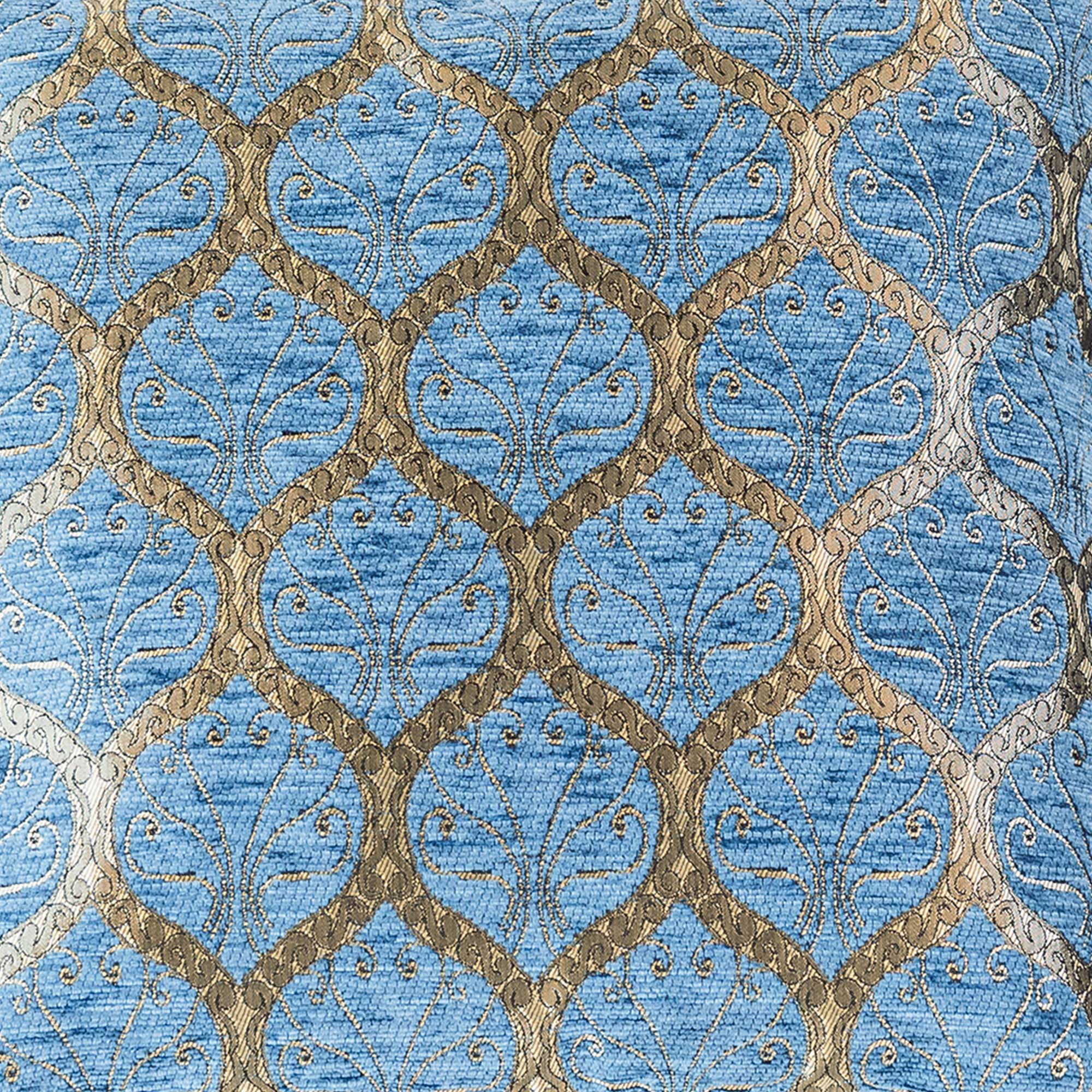 Scroll-Gitter Kissenbezug – 40 × 40 cm