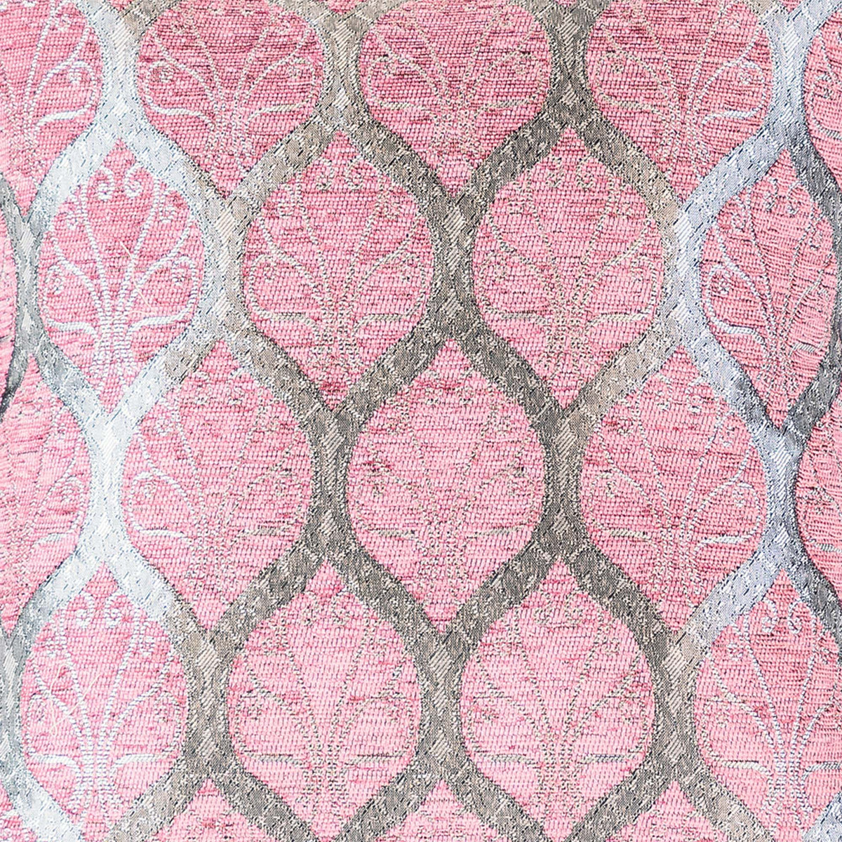 Scroll-Gitter Kissenbezug – 40 × 40 cm
