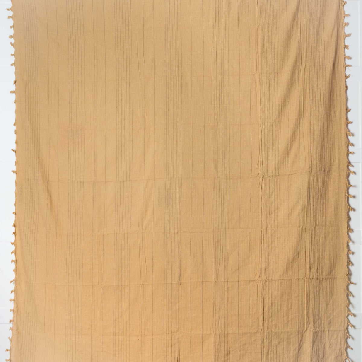 Tagesdecke/gestreifter Sofaüberwurf in verschiedene Farben 250 x 220cm handgewebt aus 100% Baumwolle – XXL-Größe mit Fransen