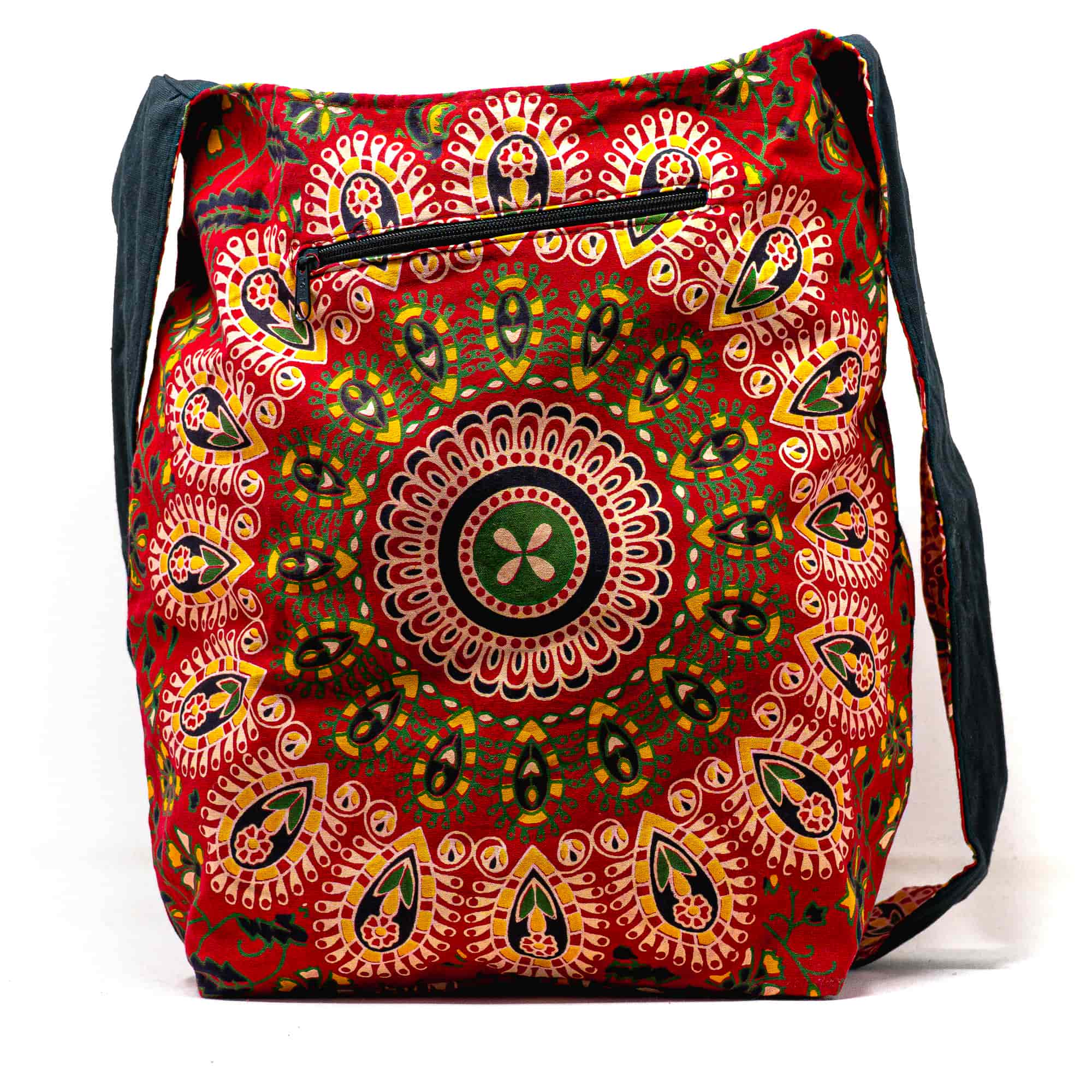 Aga’s Own Mandala Boho Umhängetasche - Festival Crossbody Handtasche für Damen, Ethnisch Baumwollschultertasche | Perfekt für Strandausflüge