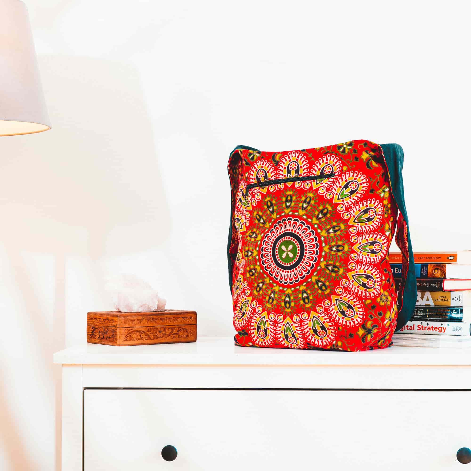 Aga’s Own Mandala Boho Umhängetasche - Festival Crossbody Handtasche für Damen, Ethnisch Baumwollschultertasche | Perfekt für Strandausflüge