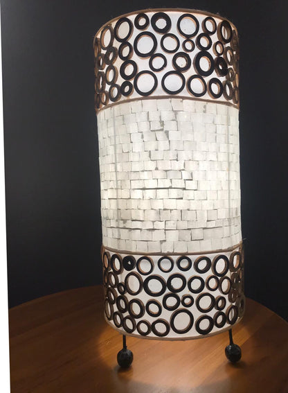 Elegante Hohe Mosaiklampen – In Gold, Rot und Weiß erhältlich, 3 Größenoptionen