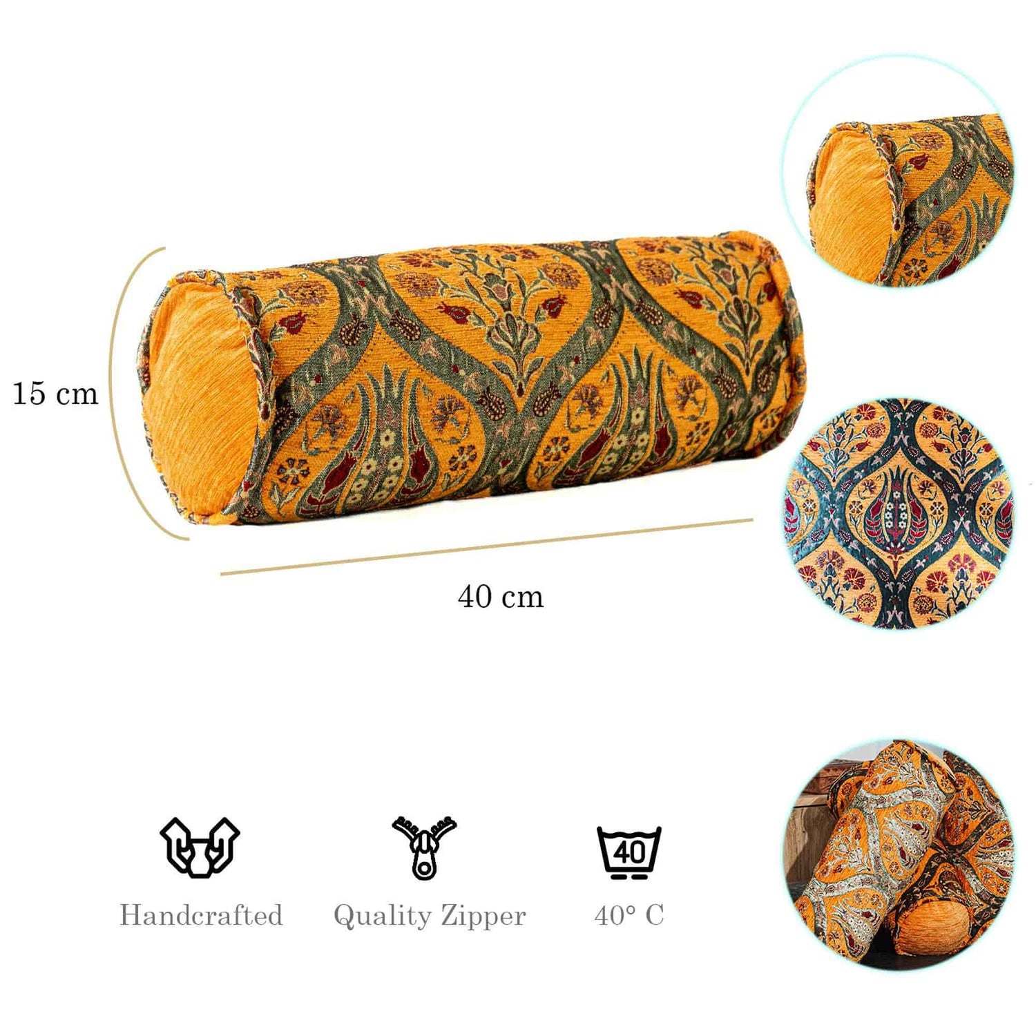 Kissenbezüge mit Paisley Muster - Orange | Aga&