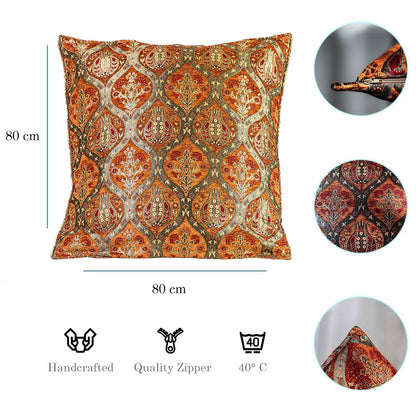 Kissenbezüge mit Paisley Muster – Rost | Aga&