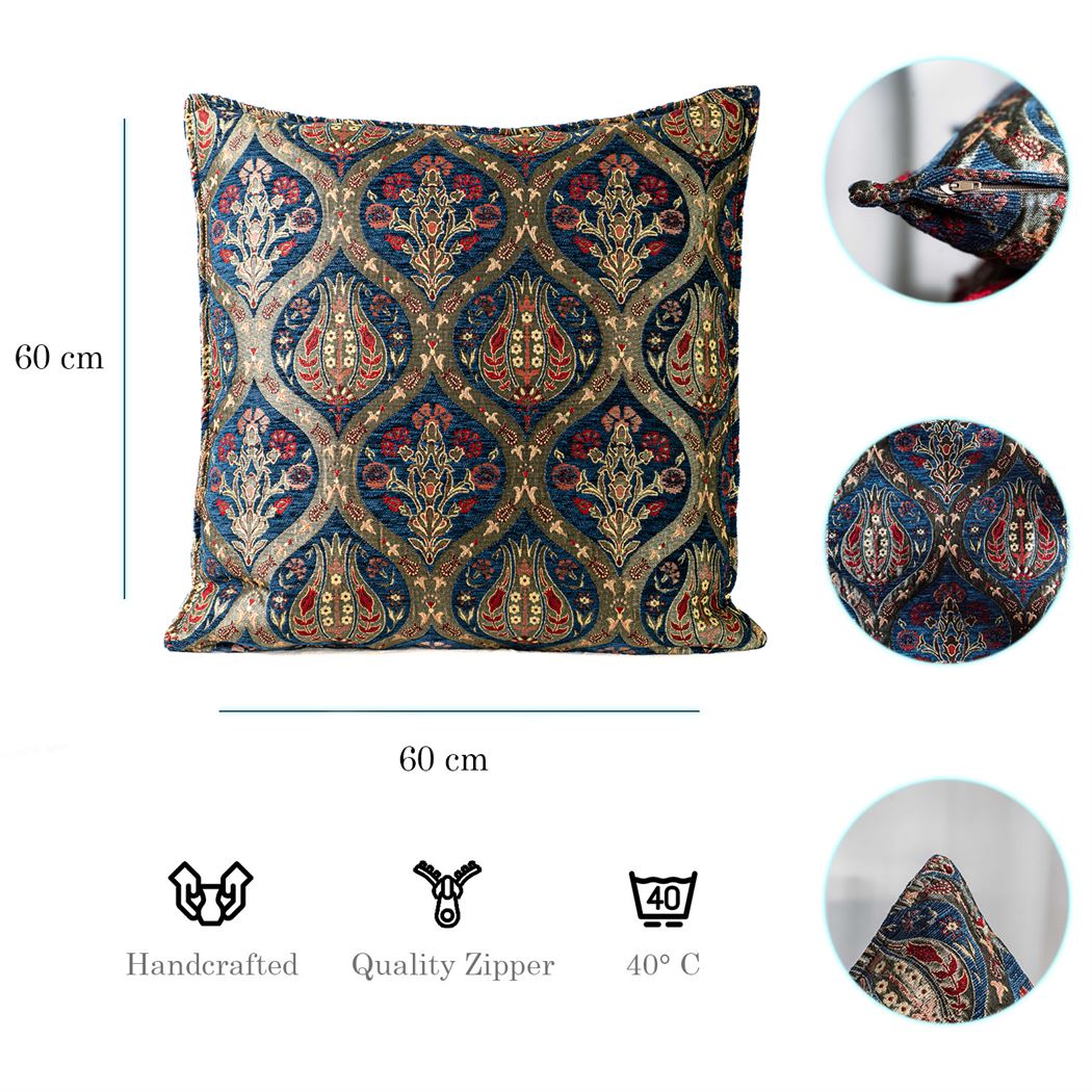 Kissenbezüge mit Paisley Muster – Dunkelblau | Aga&