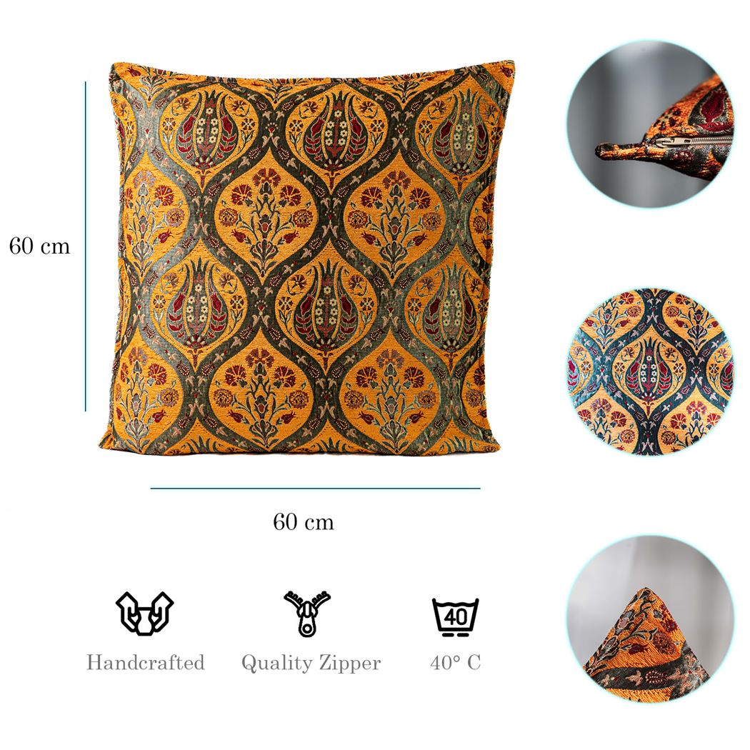 Kissenbezüge mit Paisley Muster - Orange | Aga&