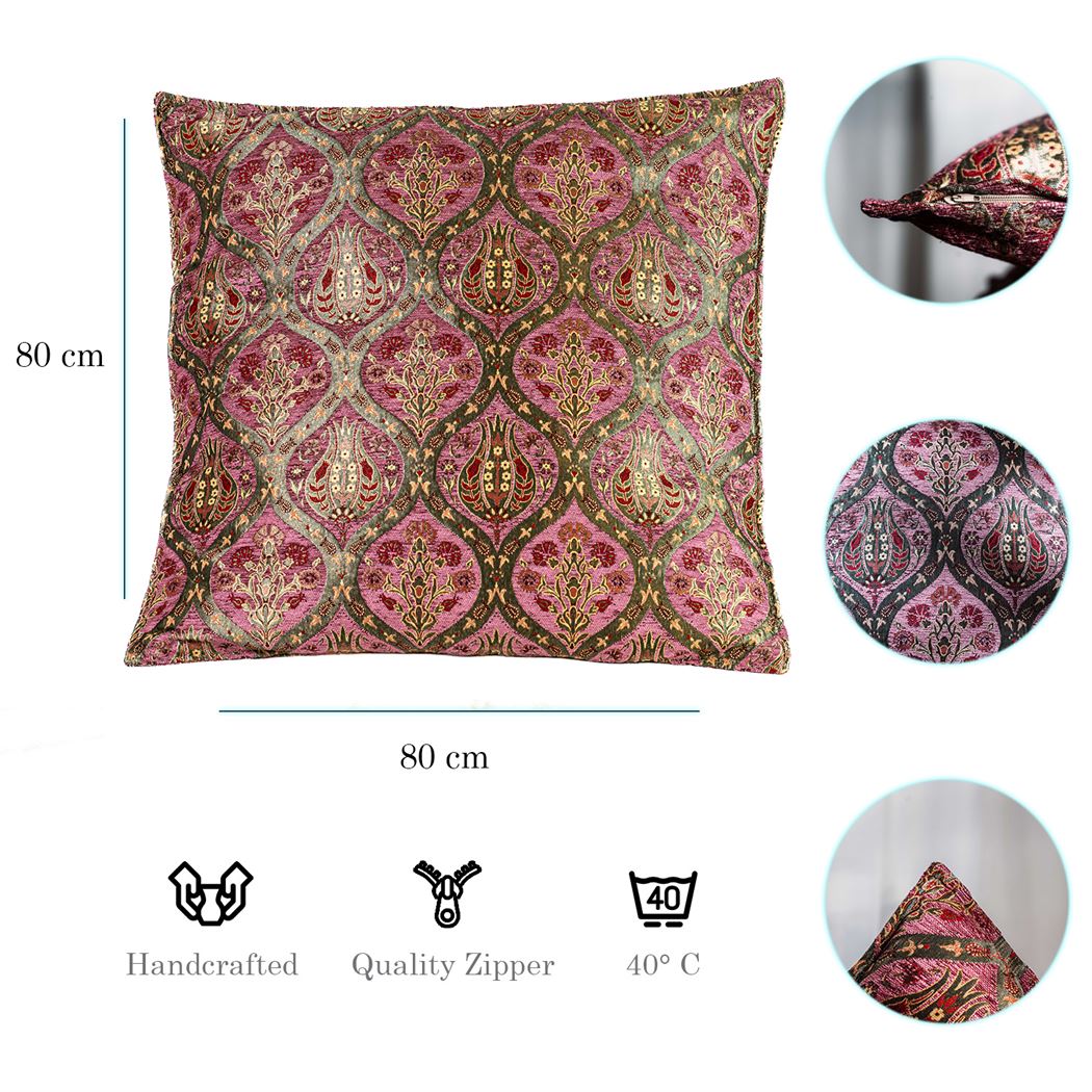 Kissenbezüge mit Paisley Muster – Rosa | Aga&
