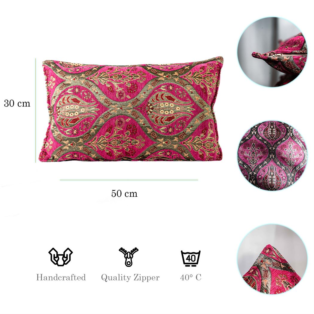 Kissenbezüge mit Paisley Muster – Pink | Aga&