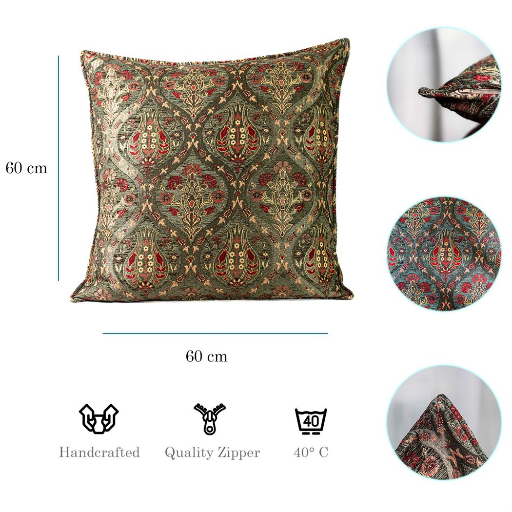 Kissenbezüge mit Paisley Muster – Grün | Aga&