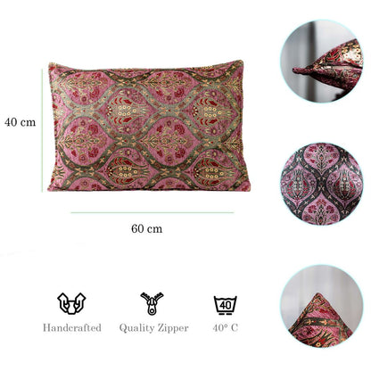 Kissenbezüge mit Paisley Muster – Rosa | Aga&