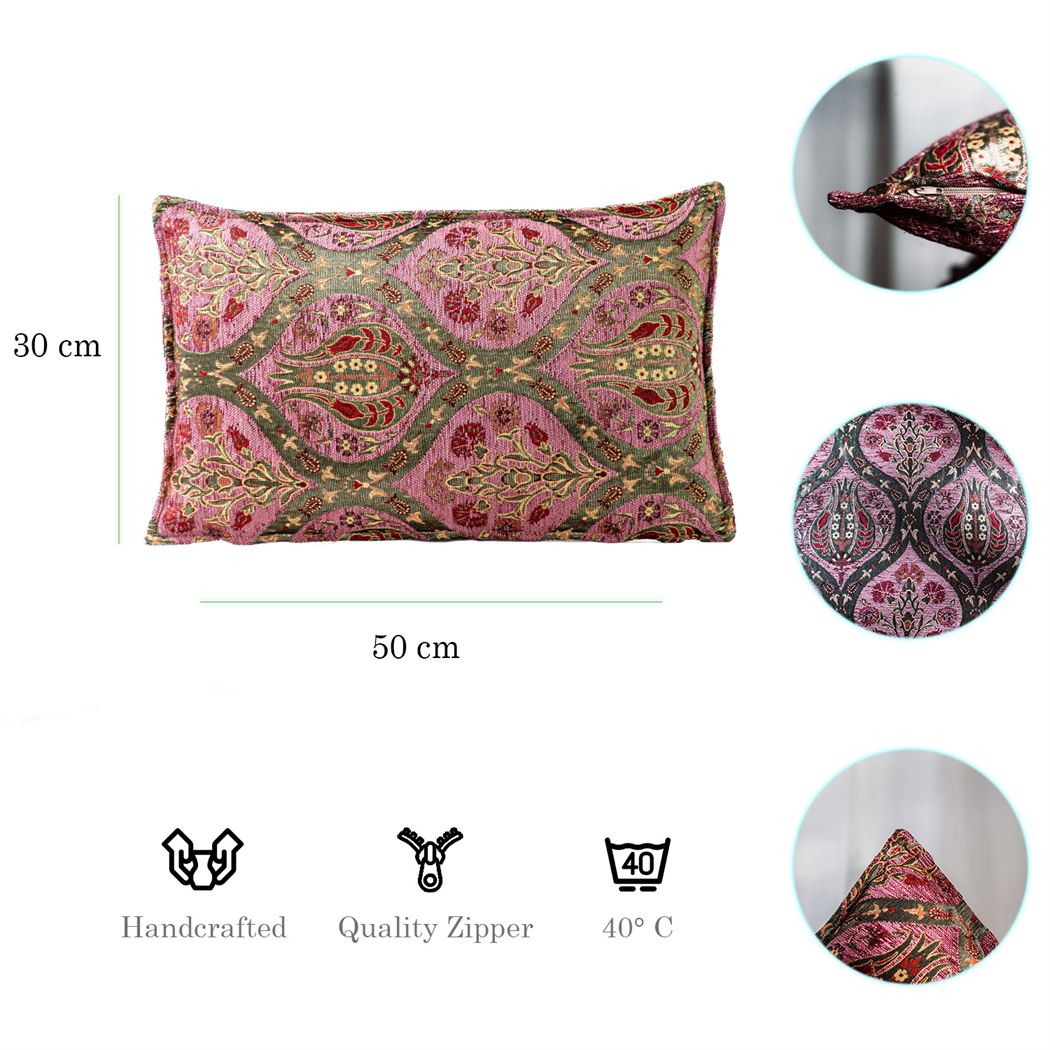Kissenbezüge mit Paisley Muster – Rosa | Aga&