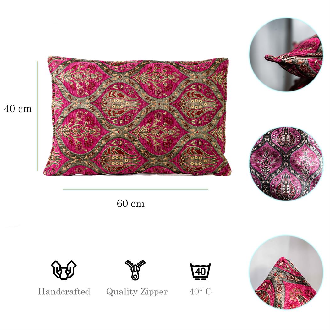 Kissenbezüge mit Paisley Muster – Pink | Aga&