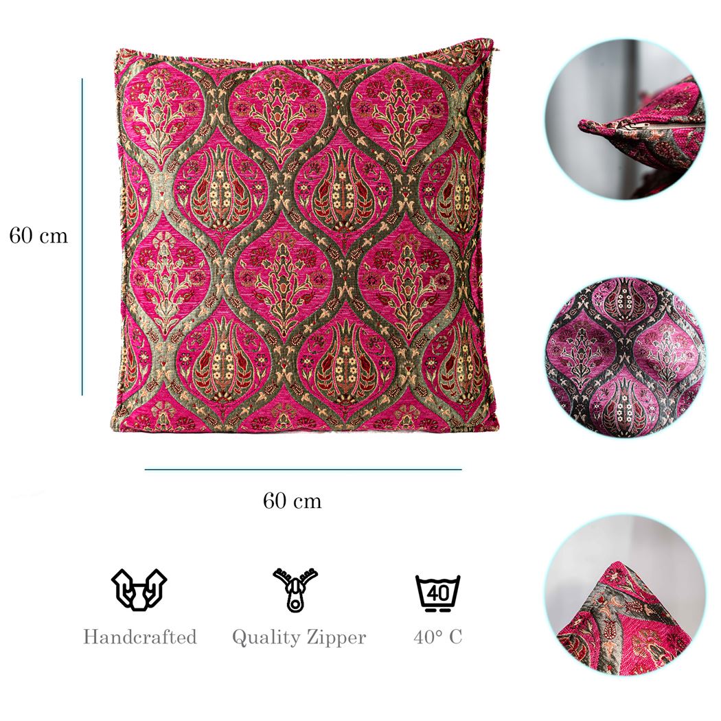 Kissenbezüge mit Paisley Muster – Pink | Aga&