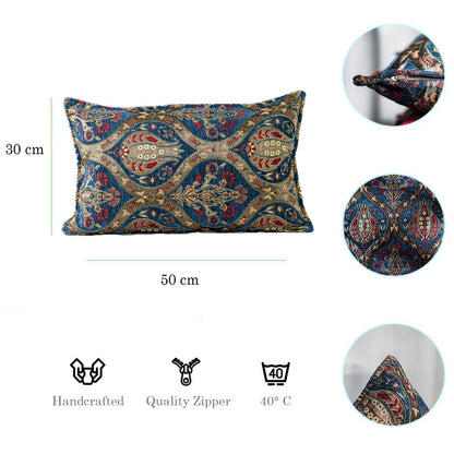 Kissenbezüge mit Paisley Muster – Dunkelblau | Aga&
