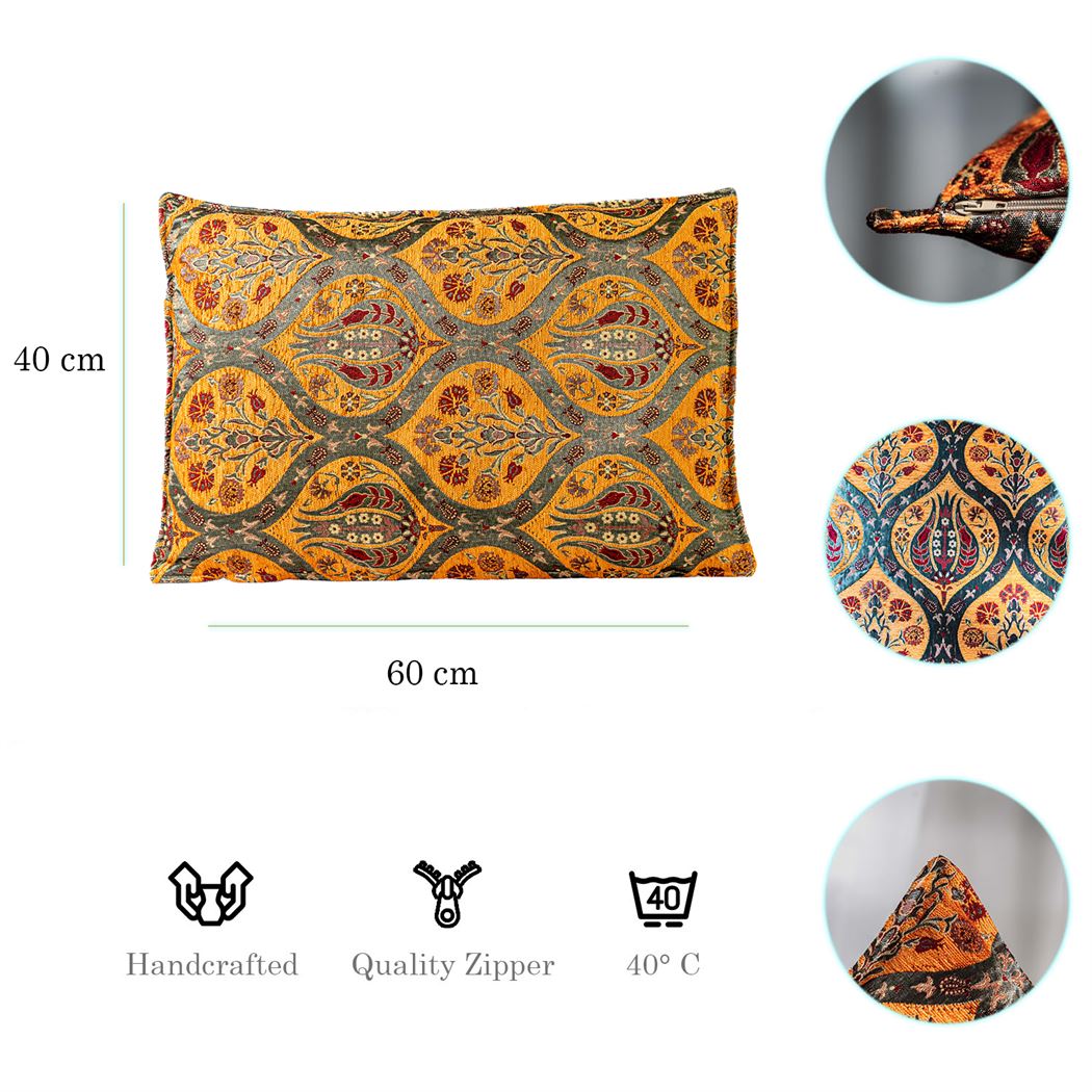 Kissenbezüge mit Paisley Muster - Orange | Aga&