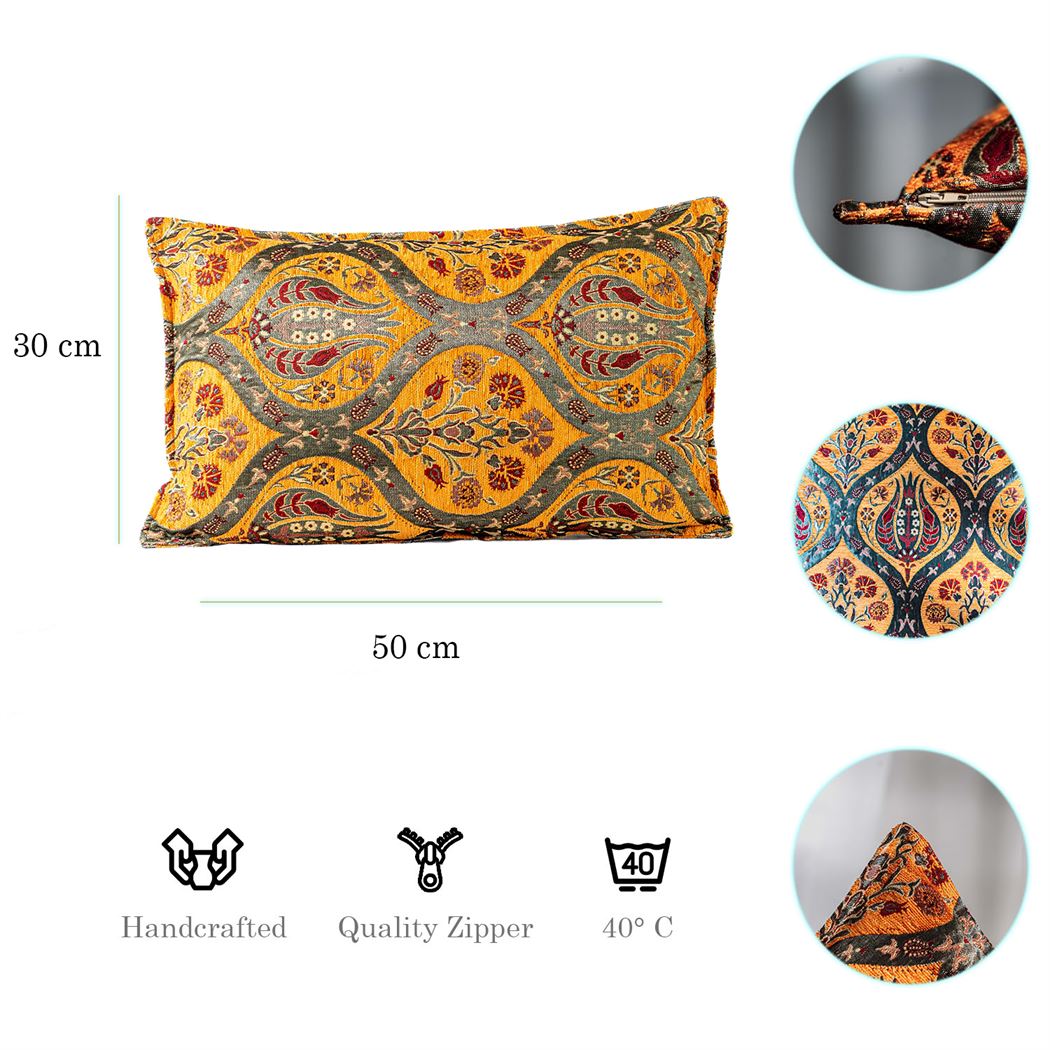 Kissenbezüge mit Paisley Muster - Orange | Aga&