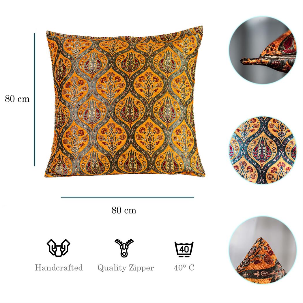 Kissenbezüge mit Paisley Muster - Orange | Aga&