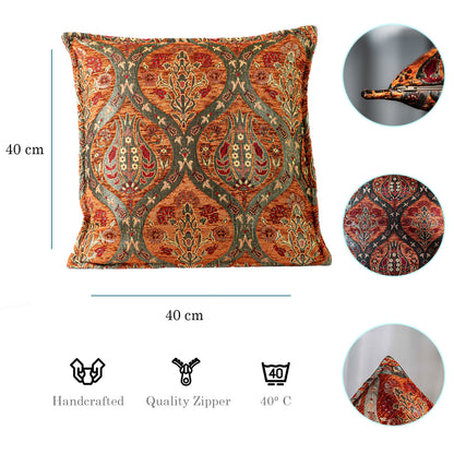 Kissenbezüge mit Paisley Muster – Rost | Aga&