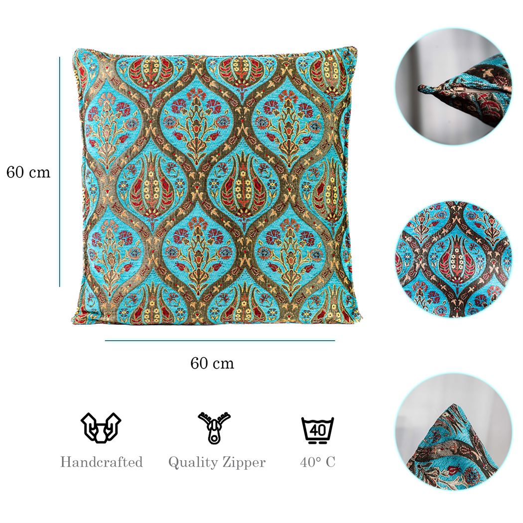 Kissenbezüge mit Paisley Muster – Türkis | Aga&