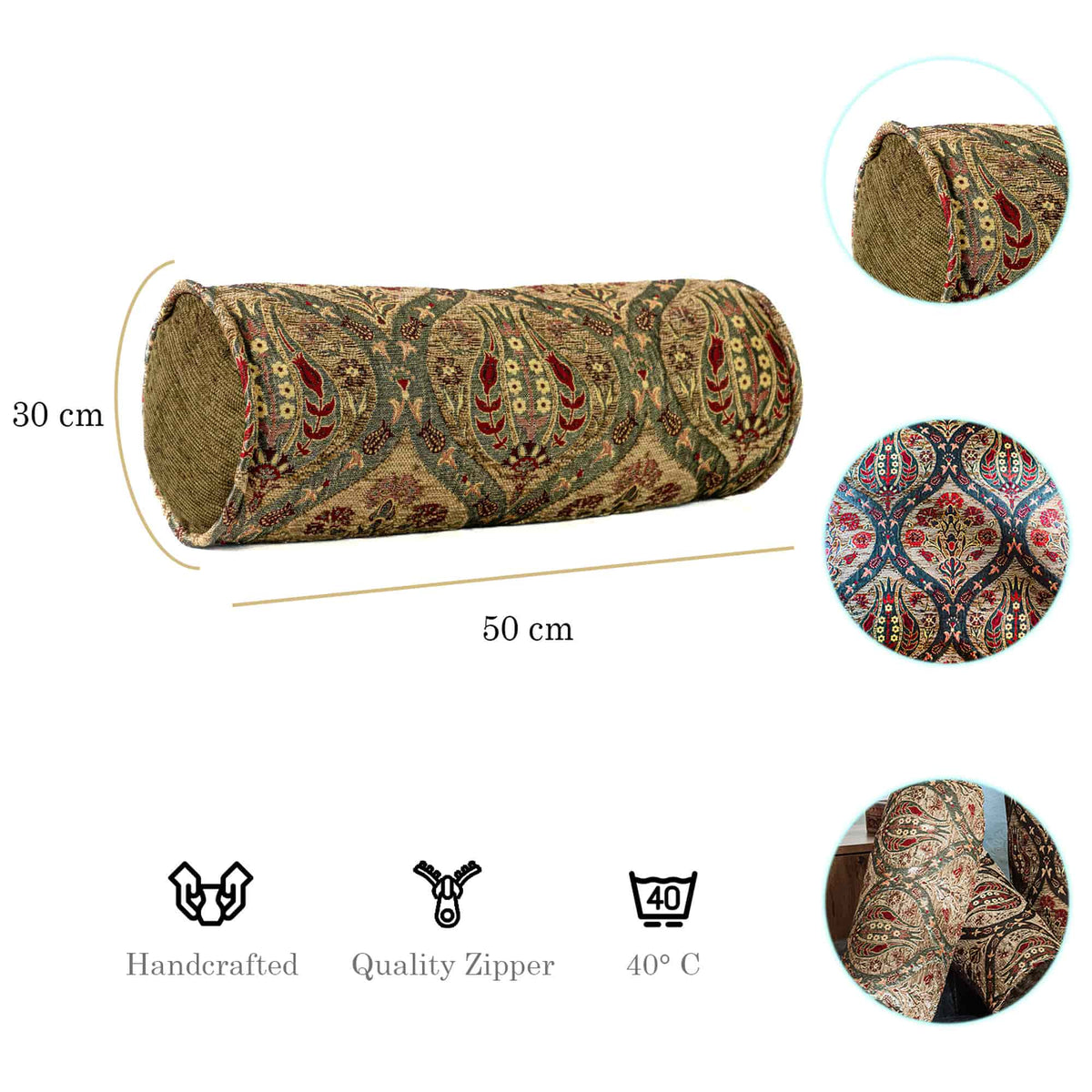 Kissenbezüge mit Paisley Muster - Beige | Aga&