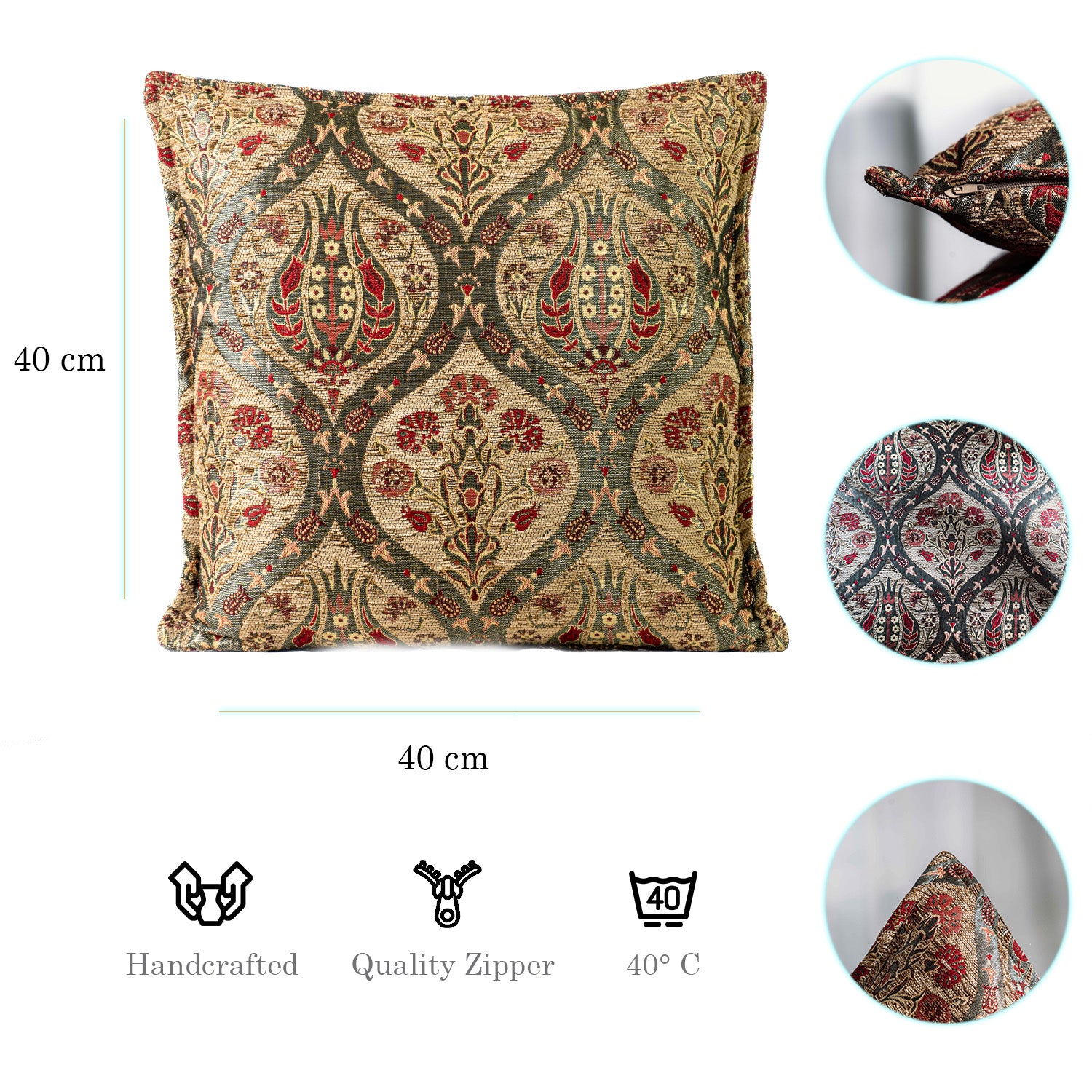 Kissenbezüge mit Paisley Muster - Beige | Aga&