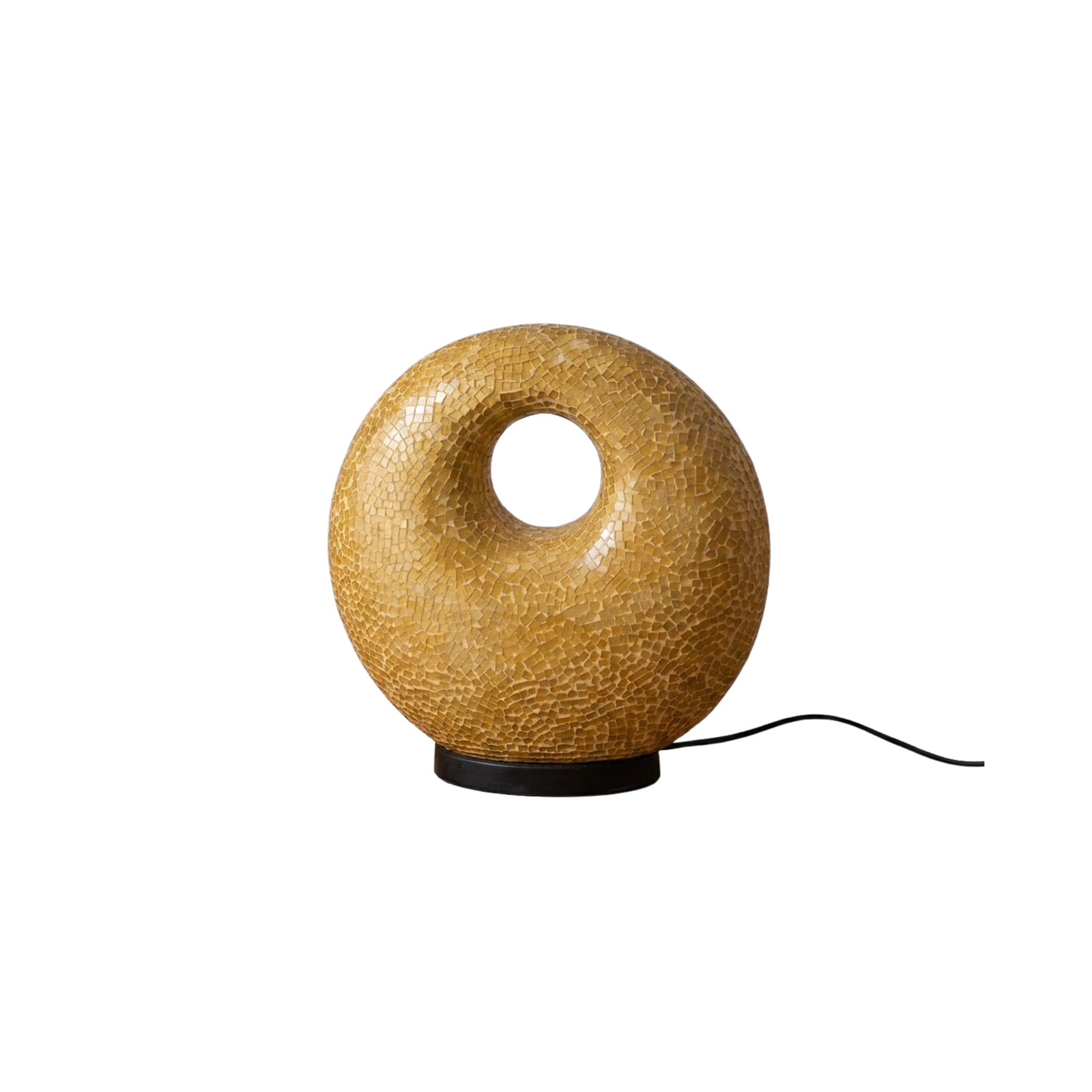 Mosaiklampe in Donut-Form