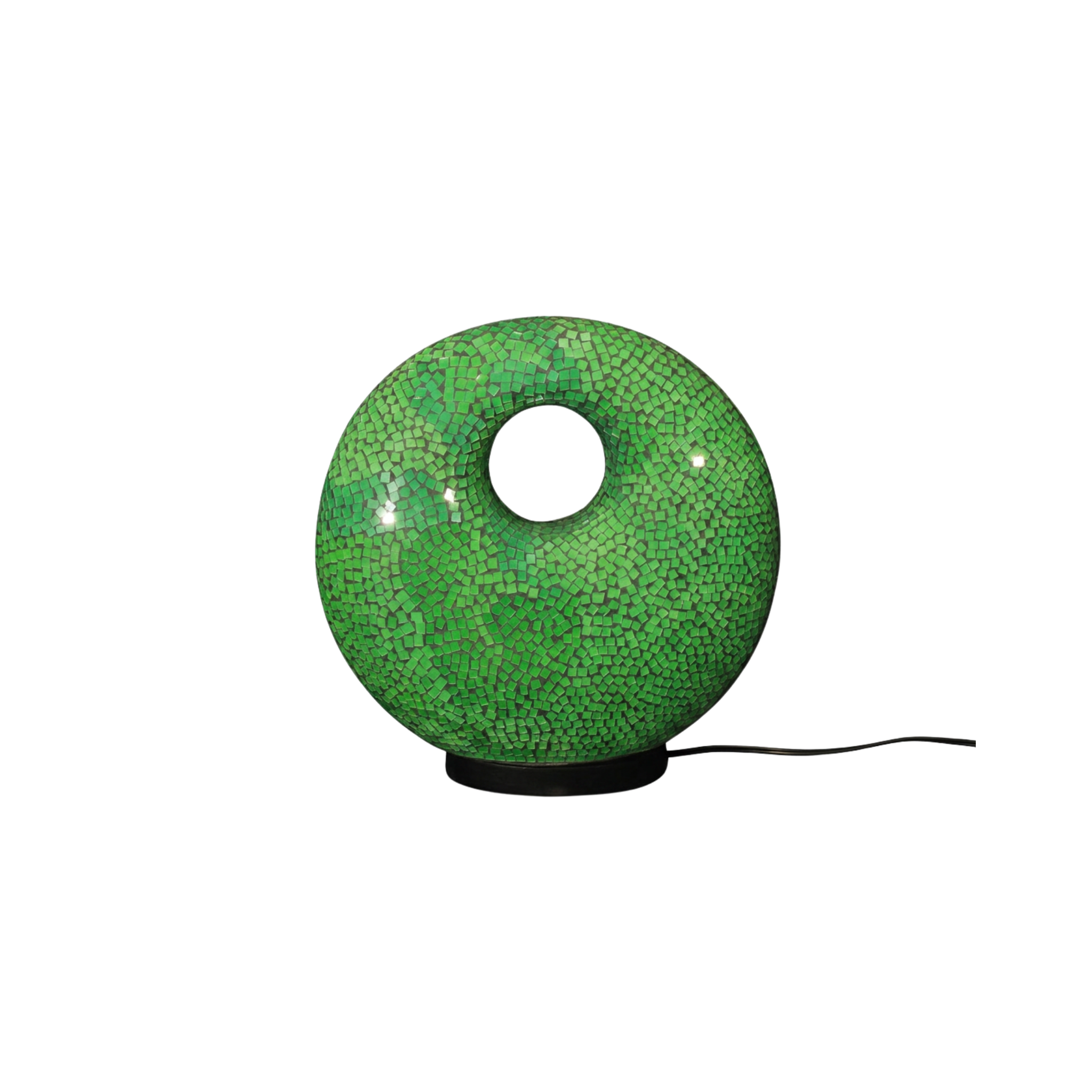 Mosaiklampe in Donut-Form