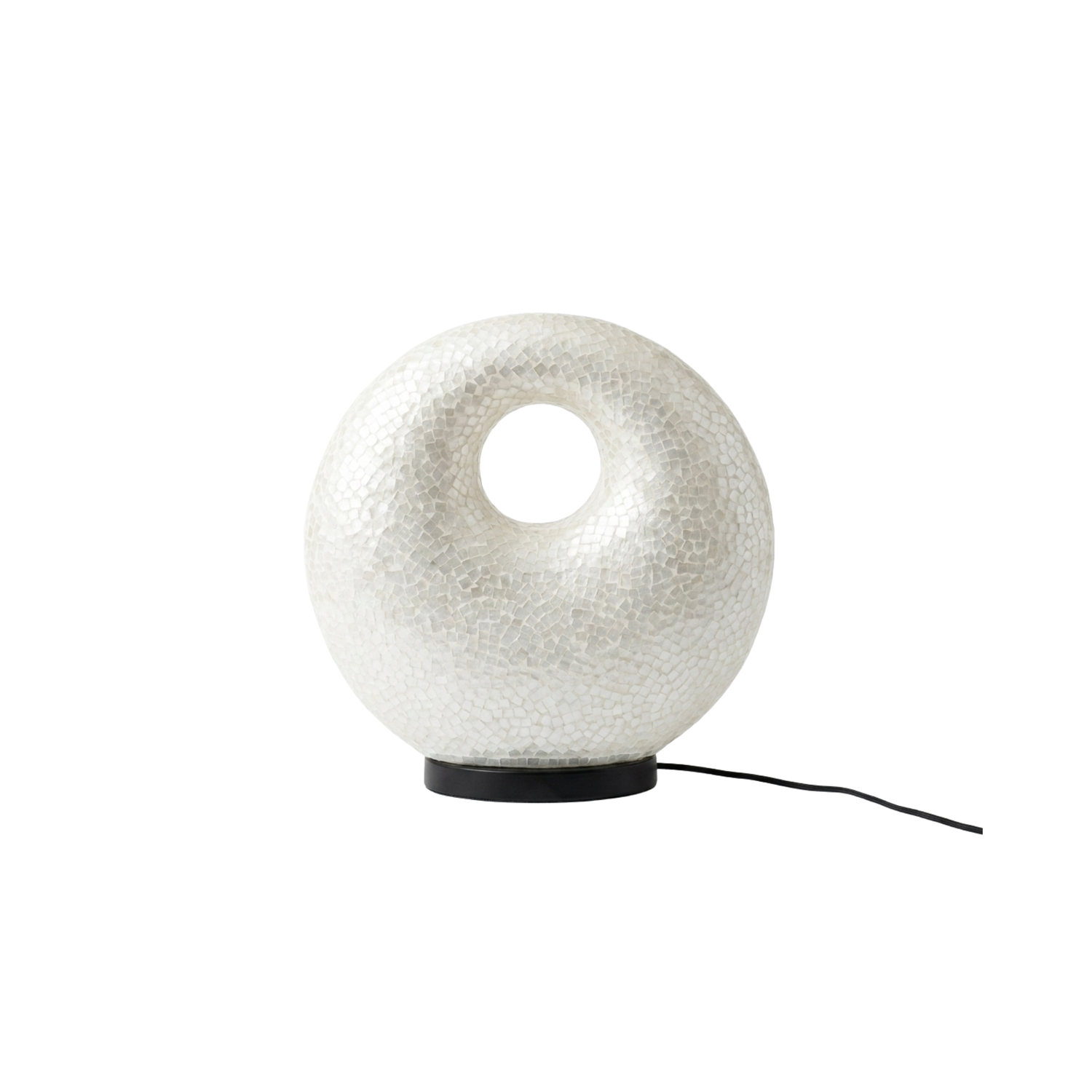 Mosaiklampe in Donut-Form