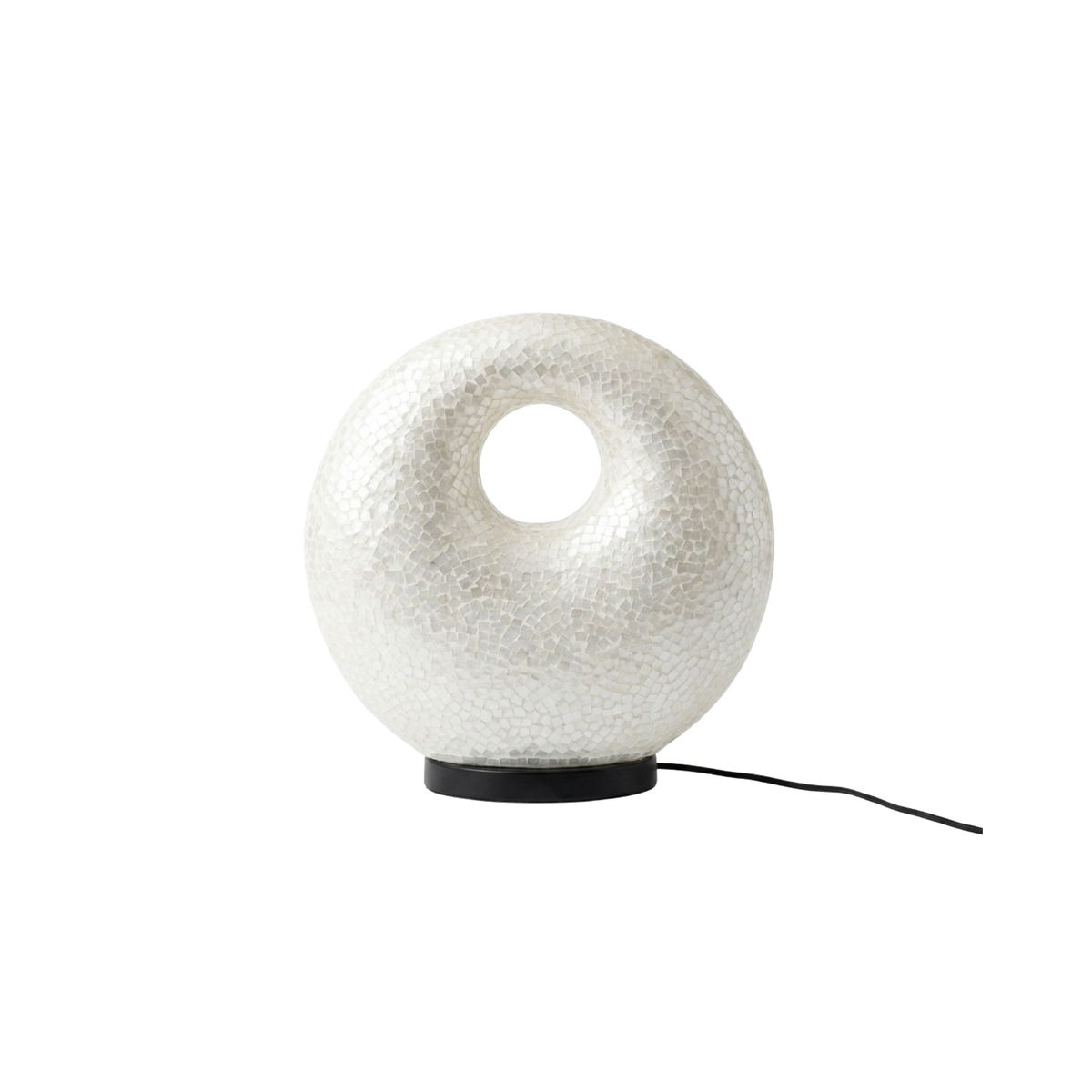 Mosaiklampe in Donut-Form