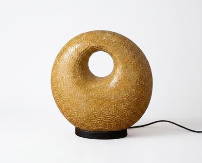 Mosaiklampe in Donut-Form