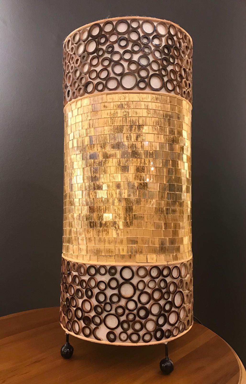 Elegante Hohe Mosaiklampen – In Gold, Rot und Weiß erhältlich, 3 Größenoptionen