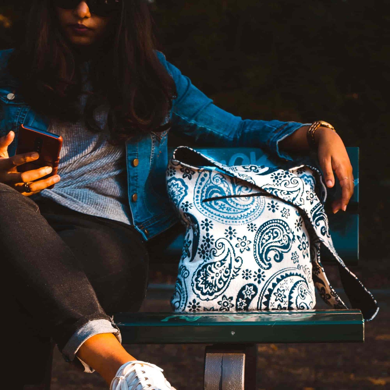 Aga’s Own Mandala Boho Umhängetasche - Festival Crossbody Handtasche für Damen, Ethnisch Baumwollschultertasche | Perfekt für Strandausflüge