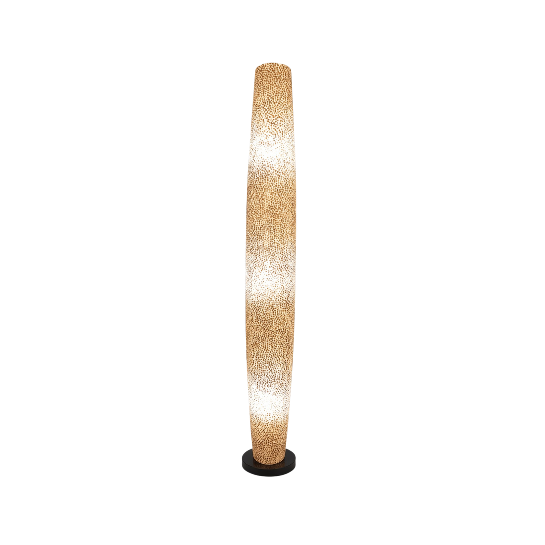 Capiz-Turmlampe | Goldmosaik