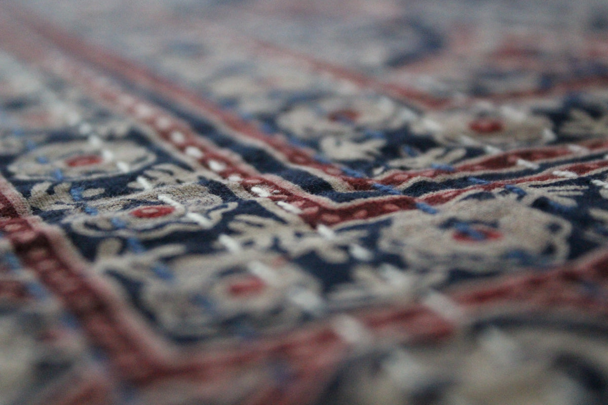Cotton Rali Decke - Luxuriöse Handgedruckte Boho Tagesdecke 220x250 cm aus 100% Baumwolle – Perfekt als Kühldecke Bett, Sofaüberwurf, Couchdecke, Bettüberwurf und Wohn- &amp; Kuscheldecke – Leichte Sommerdecke in 6 Farben