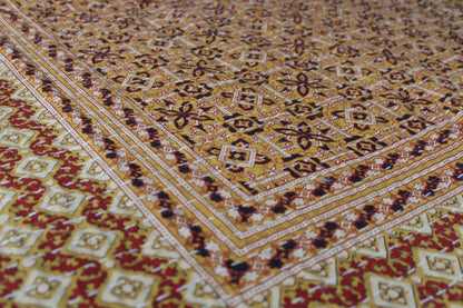 Cotton Rali Decke - Luxuriöse Handgedruckte Boho Tagesdecke 220x250 cm aus 100% Baumwolle – Perfekt als Kühldecke Bett, Sofaüberwurf, Couchdecke, Bettüberwurf und Wohn- &amp; Kuscheldecke – Leichte Sommerdecke in 6 Farben