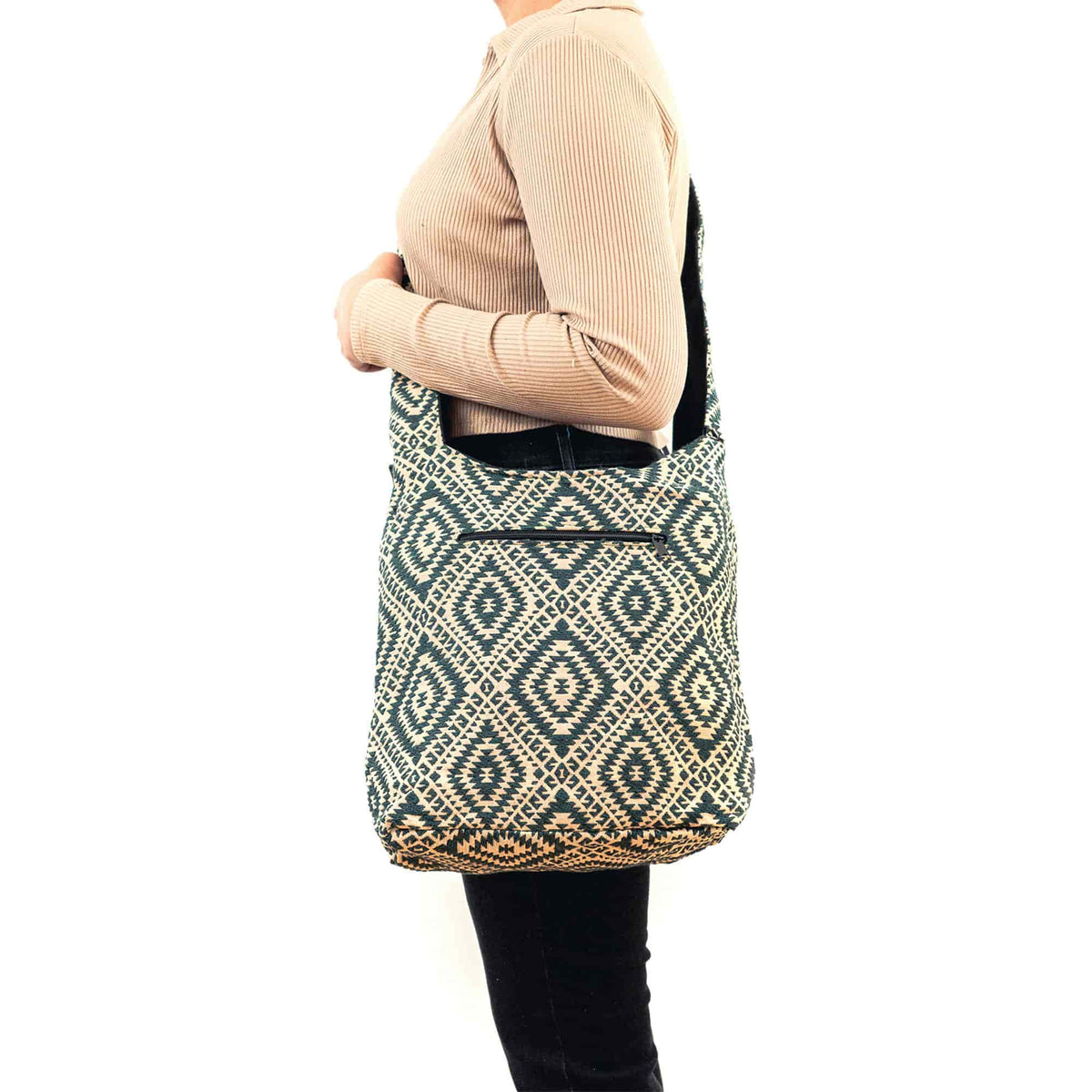 Aga’s Own Boho Umhängetasche - Festival Crossbody Handtasche für Damen, Ethnisch Baumwollschultertasche | Perfekt für Strandausflüge