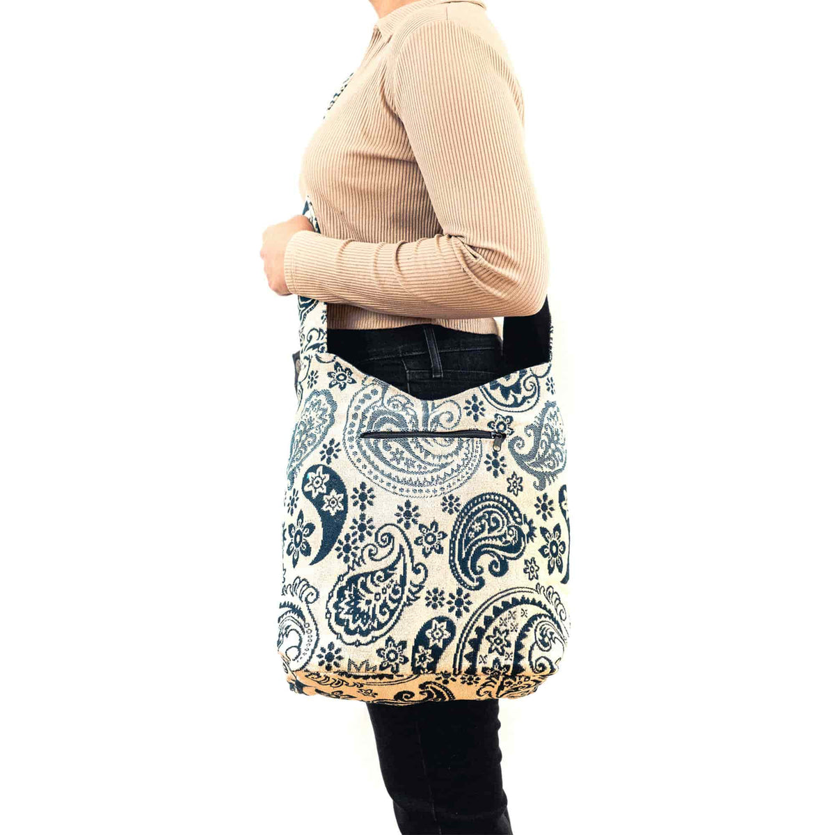 Aga’s Own Boho Umhängetasche - Festival Crossbody Handtasche für Damen, Ethnisch Baumwollschultertasche | Perfekt für Strandausflüge