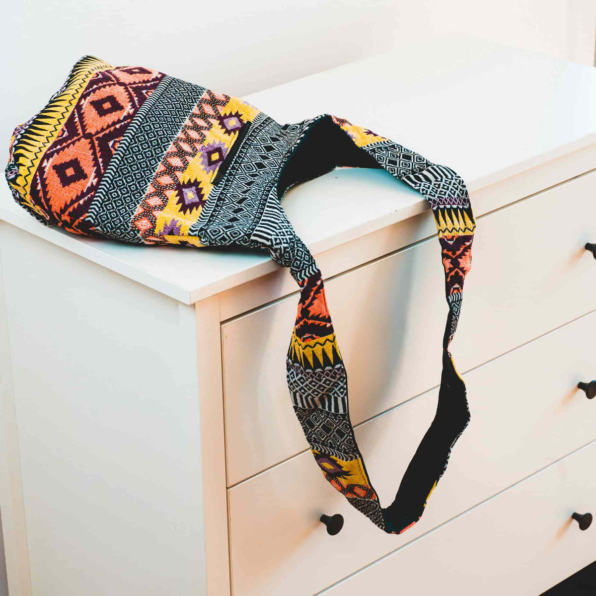 Aga’s Own Boho Umhängetasche - Festival Crossbody Handtasche für Damen, Ethnisch Baumwollschultertasche | Perfekt für Strandausflüge