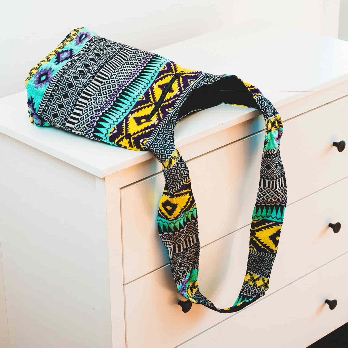 Aga’s Own Boho Umhängetasche - Festival Crossbody Handtasche für Damen, Ethnisch Baumwollschultertasche | Perfekt für Strandausflüge